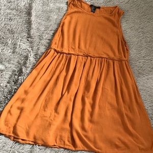 Forever 21 mustard yellow baby doll dress